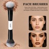 20Pcs Black White Makeup Brushes Set Professional with Case Premium