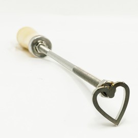 Keesoon 1" Branding Iron for Wood with Customizable Branding Letters Ideal for Wood， Hats and Steak (Heart)