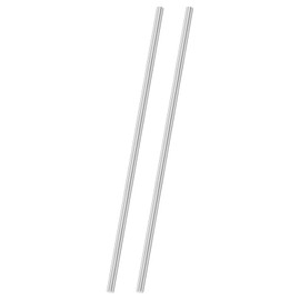 M METERXITY 2-Pack 304 Stainless Steel Solid Round Rod, 6x250mm Metal Solid Shaft Rods for DIY Craft/Model Car/Helicopter Airplane/Metal Working, Lathe Bar Smooth Stock [0.24x9.84IN]