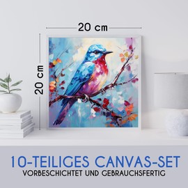 Zenacolor - Canvas Set - Canvas for Painting - Any Type of Canvas Painting - 100% Acid Free Cotton.