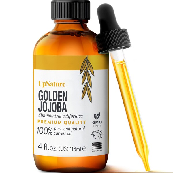 Jojoba Oil 4oz -100% Natural & Pure Jojoba Oil- Face Oil, Hair Oil, Skin Oil, Facial Oil & Body Moisturizer - Carrier Oil for Essential Oils, Nail Health, Candle & Soap Making