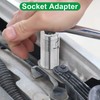 2 PCS 1/4 Bit Holder Screwdriver Bit Adapter, 1/4" Square