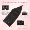SEGO Single Clip In Hair Extensions Real Human Hair 6