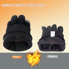 ihuan Winter Gloves for Men Women Waterproof Running Cycling for Cold Weather, Thermal Warm Windproof Material and Touch Screen Finger for Skiing Snow Driving Snowboarding