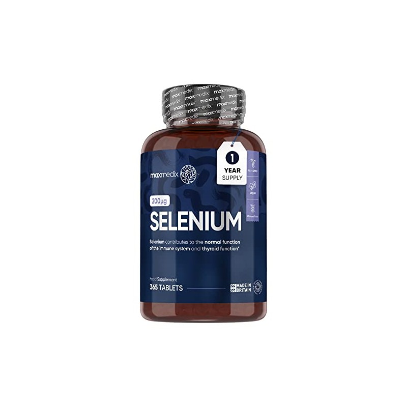 Selenium 200mcg - 1 Year Supply - 365 Selenium Tablets