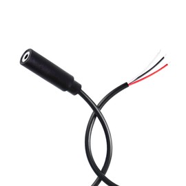 RIIEYOCA 4 Pack 3.5mm Female Plug to Bare Wire Stereo Audio Cable 1/8" TRS 3 Pin Mono Female to Open End Audio Line for Installed and Repaired Audio Devices