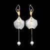 Fashion Jewelry Ballerina girl Pearl Crystal Drop Long Dangle tassel