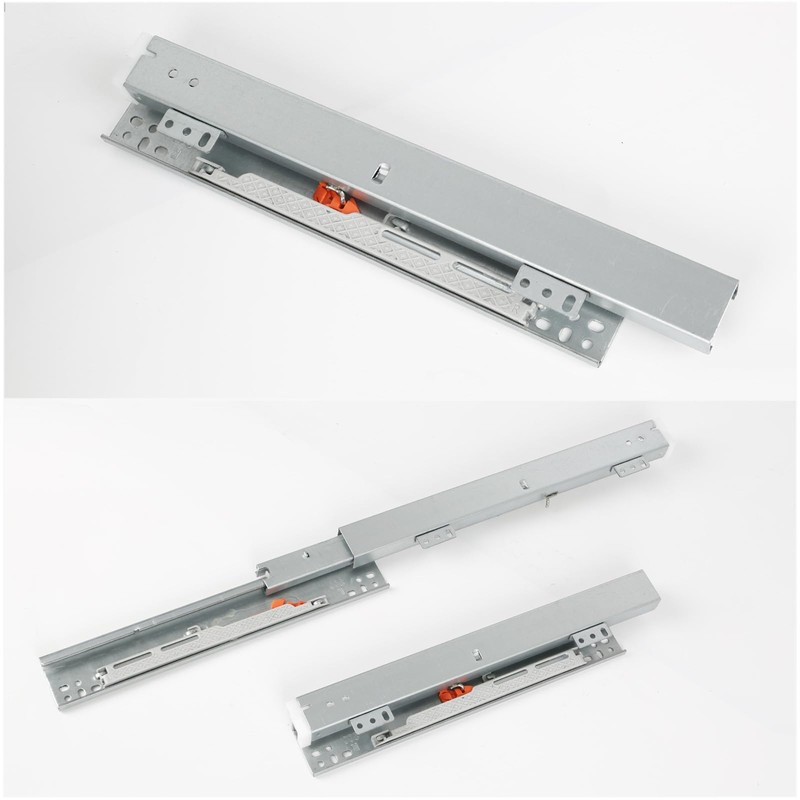 Undermount Drawer Slides, Bottom Mount Invisible Soft Close Pull Out