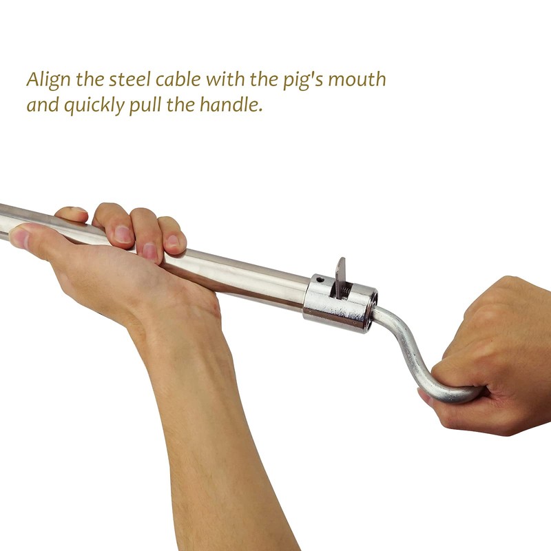 nomal Heavy Duty Hog Catcher Snare Stainless Steel Pig Holder