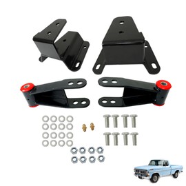 munirater 4 Rear Drop Lowering Hanger Shackle Kit Replacement for F-100 1965-1972