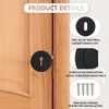Bwintech 1 Pair 52MM Matt Black Keyhole Escutcheon Keyhole Cover