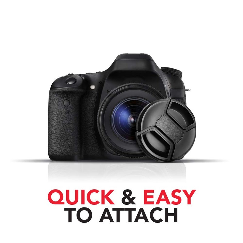 Zeikos ZE-LC58 58mm Plastic Snap On Lens Cap Black