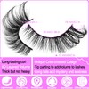 False Eyelashes Fox Eye Lashes 6D Wispy Eyelashes Natural Look