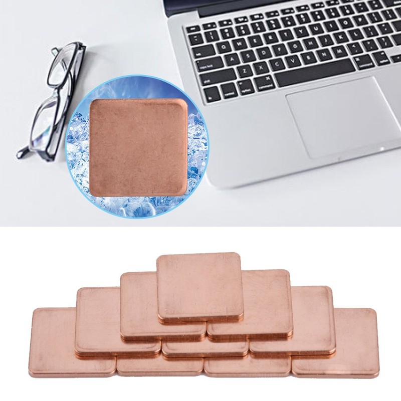 Dpofirs Pack of 10 Copper Shim, Copper Sheet Shim Piece