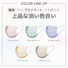 ROKI Matoi Mask, Non-woven Fabric Mask, Color Mask, Pack of 30 (Icy Pink, Small Sizes), Made in Japan, Individual Packaging, Easy to Breath