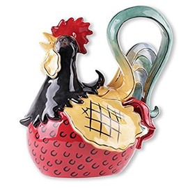 Blue Sky Ceramic Alberto Alto Teapot, 9 x 6 x 10"