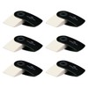 FABER-CASTELL 205076 – Eraser Sleeve Mini, Black, Pack of 6