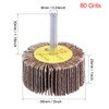 sourcing map 2 Inch Flap Wheels Shank Mounted Sanding Abrasive