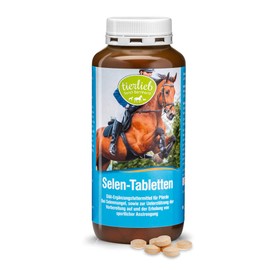 tierlieb Selenium Tablets for Horses, with Vitamin E, ADMR Compliant, Diet Supplement Food, 500 Tablets
