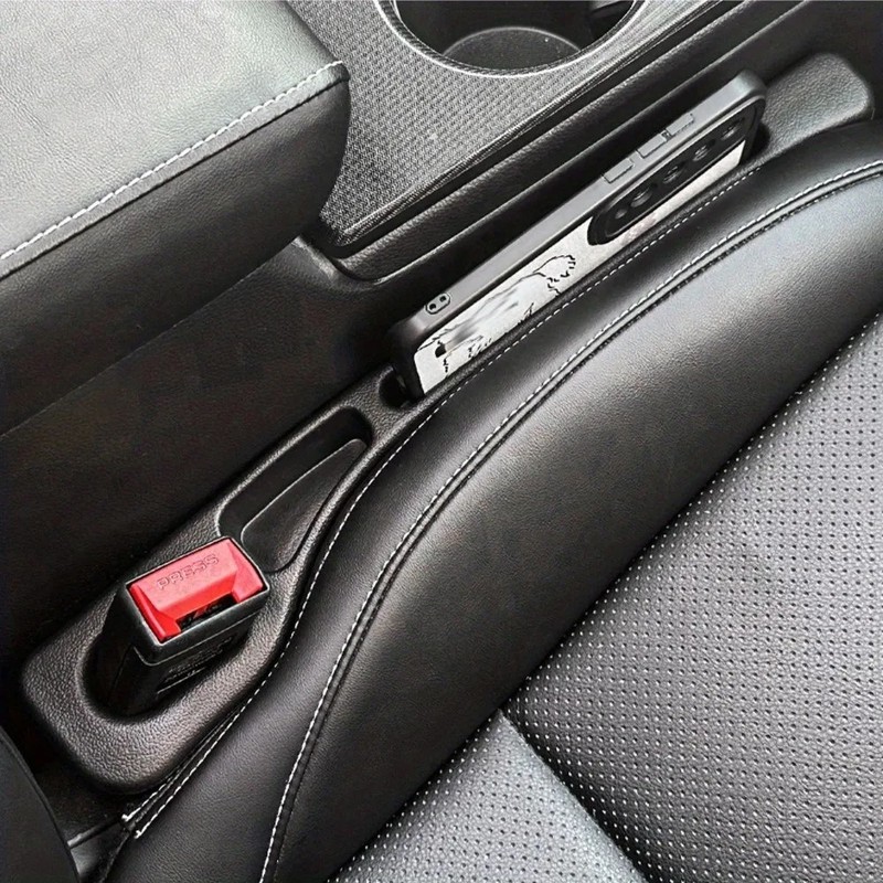 OrganiMax Car Seat Gap Filler Organizer – Waterproof Plug Strip