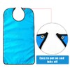 Adult Bibs for Elderly Washable, Clothing Protectors Waterproof and Reusable
