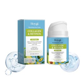 Retinol Collagen Cream for Face with Hyaluronic Acid Vitamin E, Anti-Aging Face Cream, Anti-Wrinkle, Reduce Fine Lines, Firming