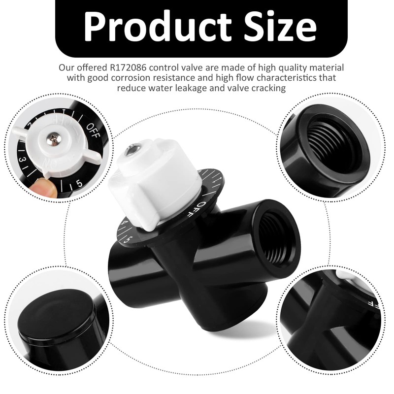 1/2-Inch R172086 Control Valve, Chlorine Valve Compatible with Pentair Rainbow