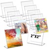 Chunful 12 Pack Clear Acrylic Self Standing Photo Frames Small