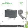 Gaiam Yoga Block & Yoga Strap Combo Set - Yoga