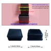 4 Pack 1.5 Inch Square Tube End Cap Plastic Plugs,
