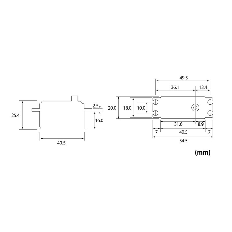 FUTABA S-C400 EP Touring & Buggy Low Pro Digital Servo