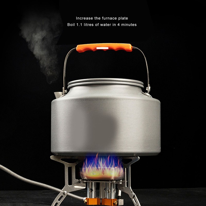 Mini Camping Gas Stove Windproof Stove Three Core Head Gas