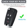 AIOEUOIA for Chevy Key Fob Shell Remote Key Fit for