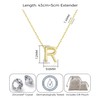 Philip Jones Gold Plated Initial Necklace Letter R Created with