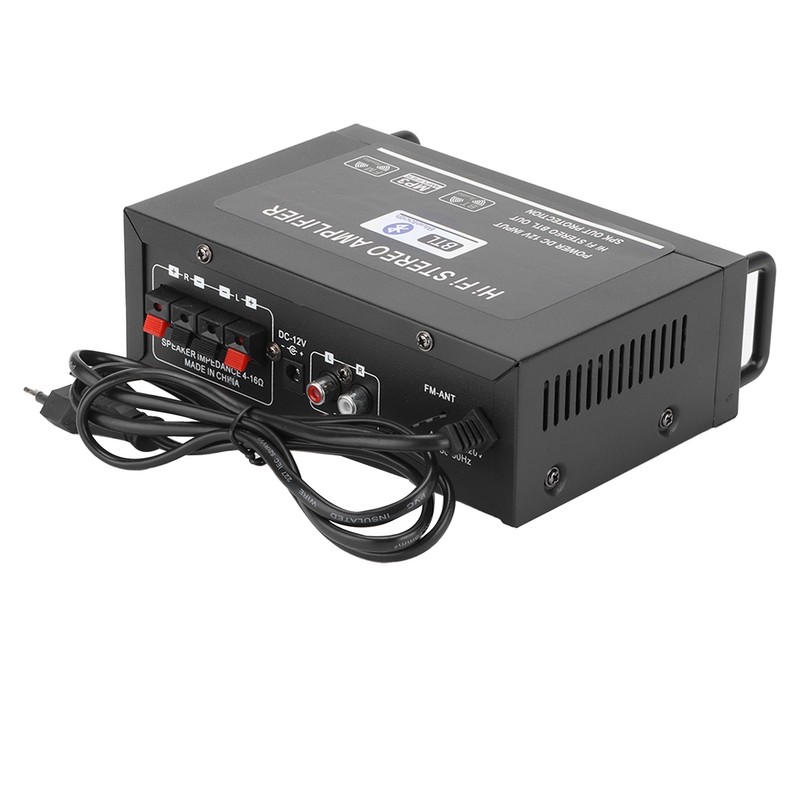 2 Channel Power Amplifier Mini Bluetooth USB/FM Smart Digital with