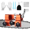 Faankiton Portable Chainsaw Sharpening Tool, Chainsaw Sharpening Kit, Chainsaw Chain