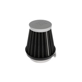 K&N Universal Clamp-On Air Filter: Dry Synthetic, Washable, Replacement Engine Filter: Flange Diameter: 1.938 In, Filter Height: 3.0 In, Flange Length: 0.625 In, Shape: Round Tapered, RC-3122HBK