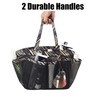 WEHUSE Portable Shower Caddy for College Dorm, Large Black Mesh