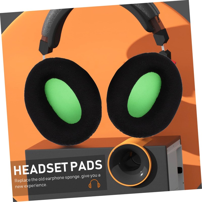 ORFOFE 2pcs Earphone Sponge Sleeves Soft Flannelette Headphone Compatible Khx-hscp