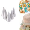 Small Writing Piping Tip Round Icing Tips,Cookie Decorating Tips Detail