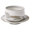 Shigaraki Ware Hephamon, Cup & Saucer, White