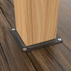 ForoGore 4" x 4" Wood Post Plate Connector, Powder-Coated Decking