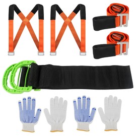 Moving Straps Lifting 1 Person 2 Person Lifting and Moving System Straps Shoulder Carrying Adjustable Handling Straps for Moving Mattress Couch Furniture Heavy Things Carry Secure Furniture Tool