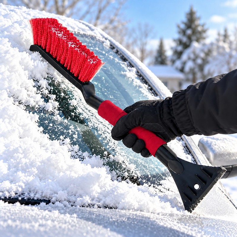 Car Snow Brush and Ice Scraper – 2-in-1 Snow Removal