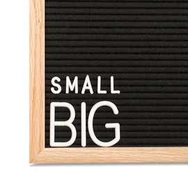 Standard Plastic Letter Set for Letter Boards - Color: Black, Size: 2cm