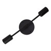E27 E26 Double Wall Light Base Iron 85‑265V Black Modern