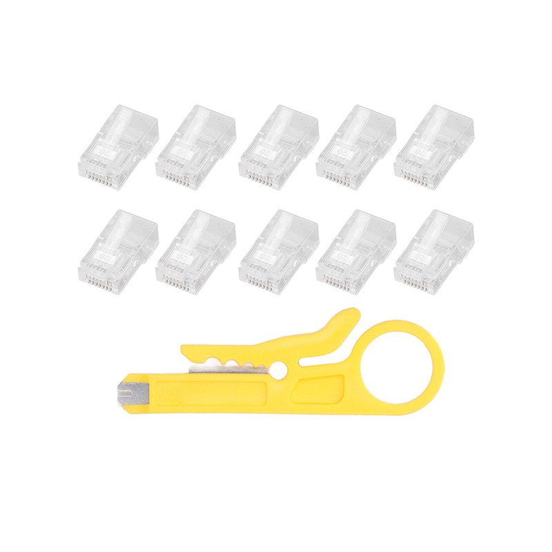 Network Cable Pliers Wire Stripper Cutting Crimping Stripping Tool with