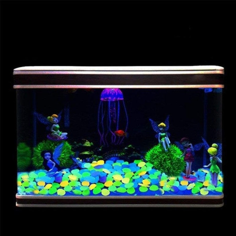 TAVICE 100 Pcs Pebbles Stone Glow in The Dark Rock