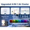 Portable Humidifier Fan with Timer Alarm Function Adjustable 600ml USB