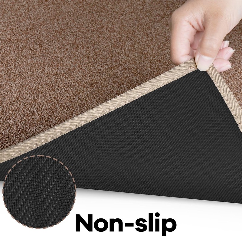 AREDO Runner Rug with Non Slip Rubber Backing, Washable Soft